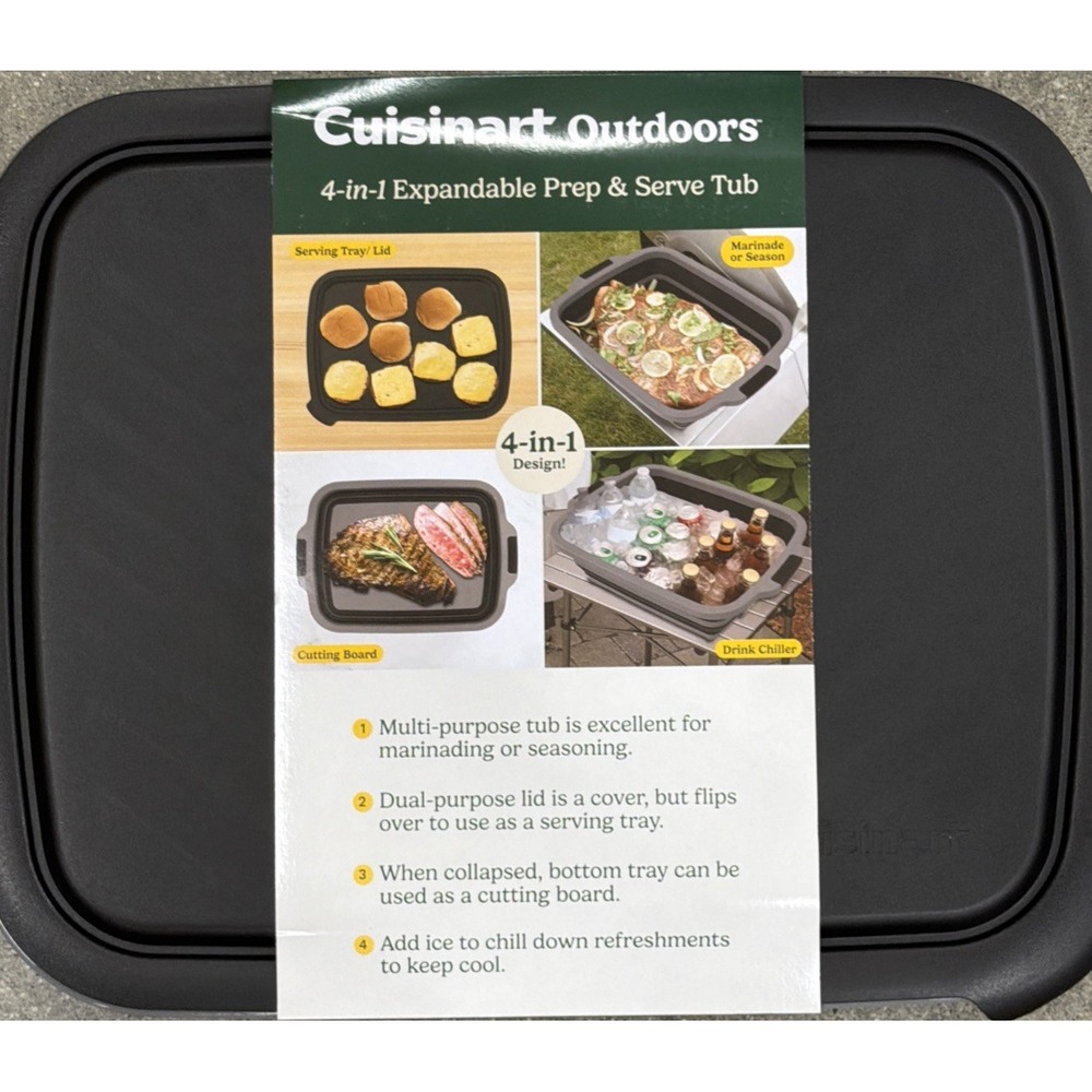 Cuisinart 4-in-1 Expandable Prep and Serve Tub,‎ Kitchen, BBQ, Utensils